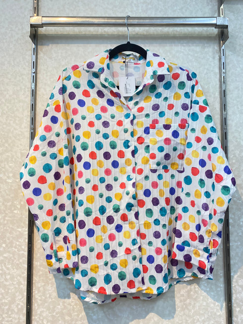 PIROMS DESIGN  Printed Collar Shirt